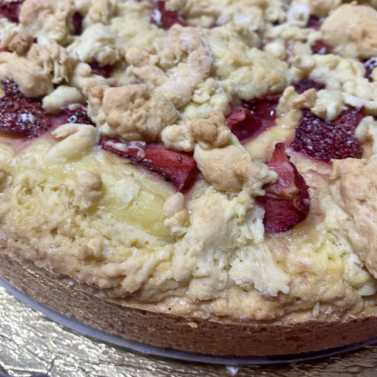 Sbriciolata crema e fragole 🍓🍰