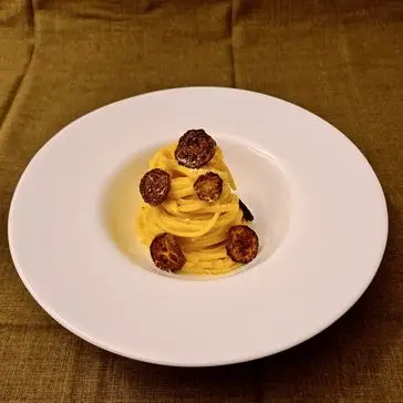 Ricetta Spaghetti con crema di robiola,zafferano e zucchine di alberto763