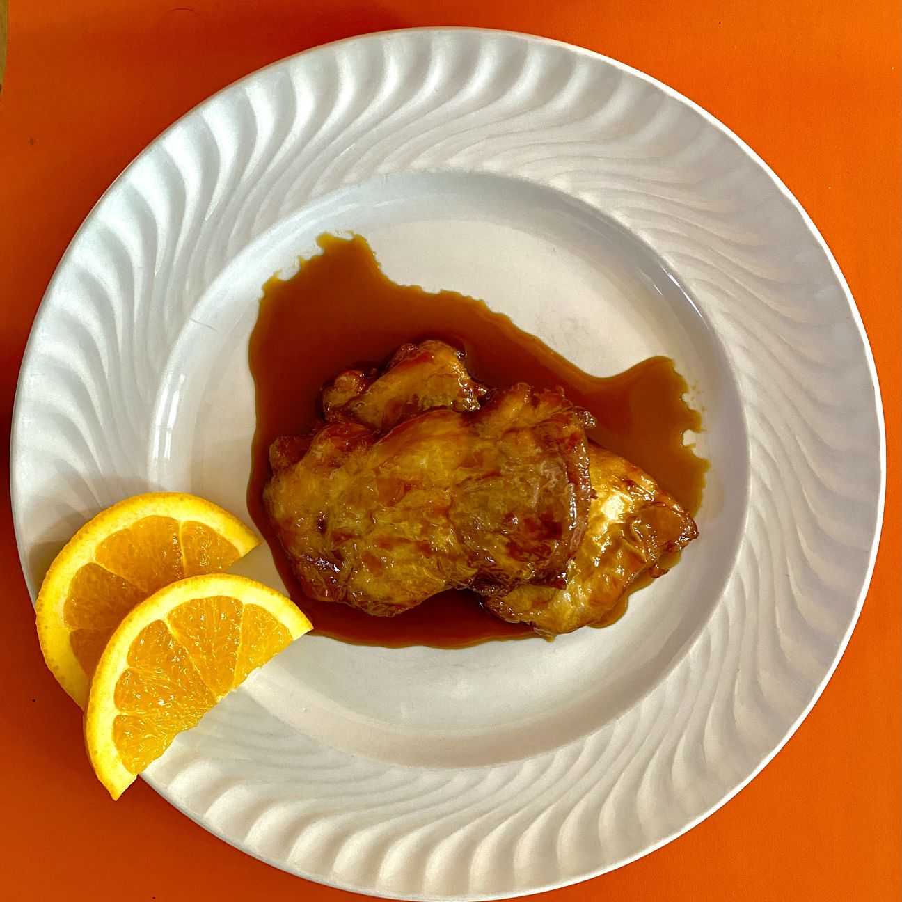 Pollo teryaki all’arancia