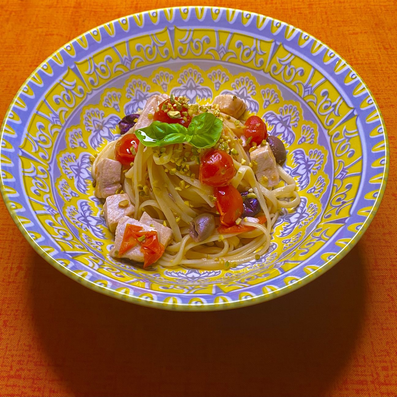 Linguine con pesce spada