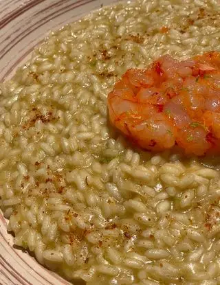 Ricetta Risotto con crema di porri arrostiti e tartare di gambero rosso di gessi_in_cucina