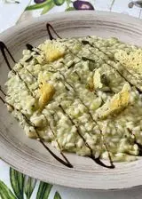 Ricetta Risotto con crema di zucchine e chips di parmigiano