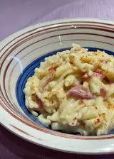 Ricetta Pasta con crema di patate e speck