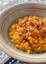 Ricetta Risoni alla zucca con speck croccante