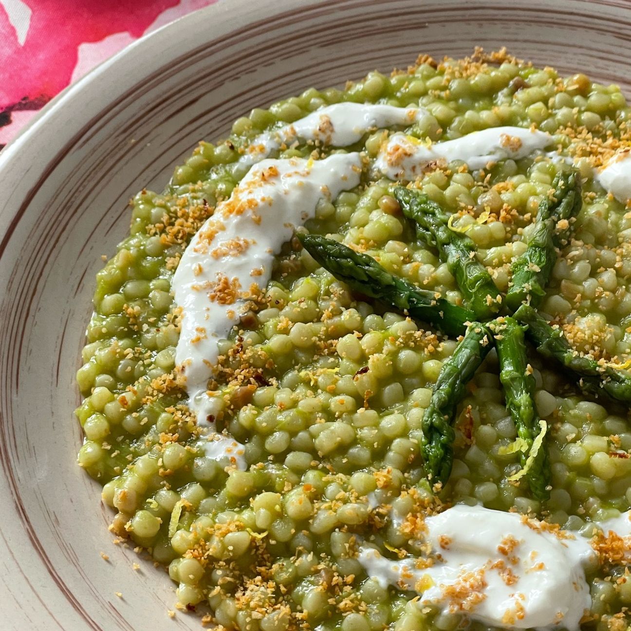 Fregola con asparagi