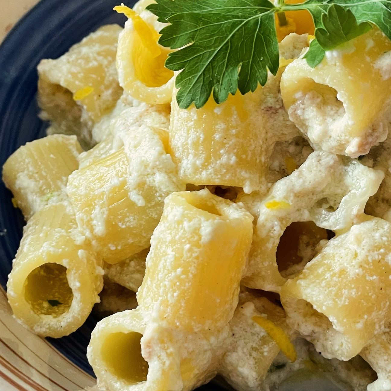 Mezze maniche tonno e ricotta