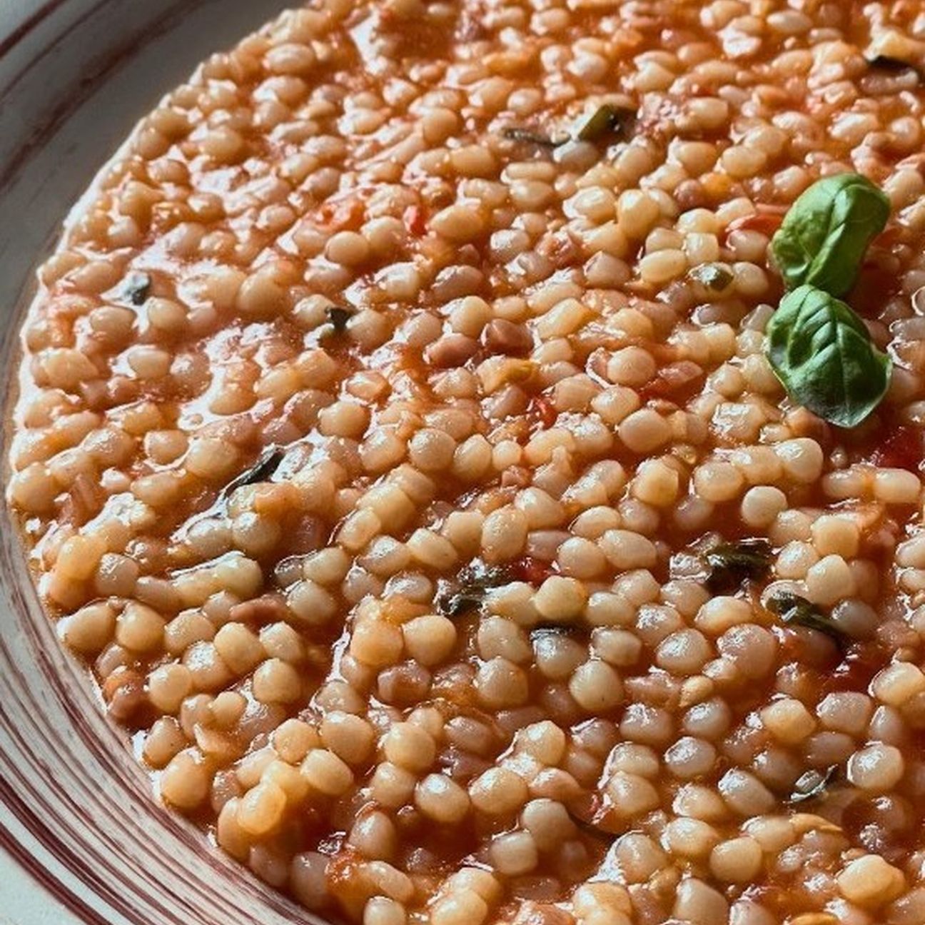 Fregola con pomodoro fresco