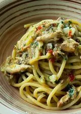 Ricetta Spaghetti aglio, olio, peperoncino e sgombro piccante