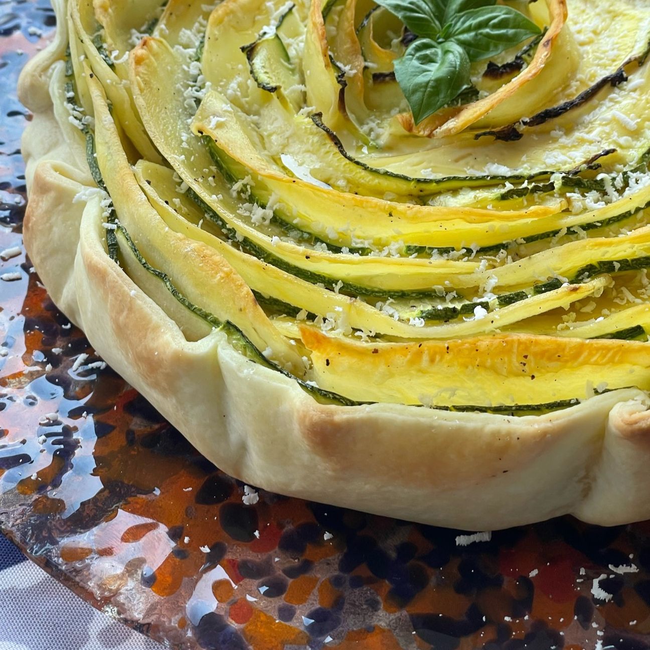 Torta salata a spirale di verdure