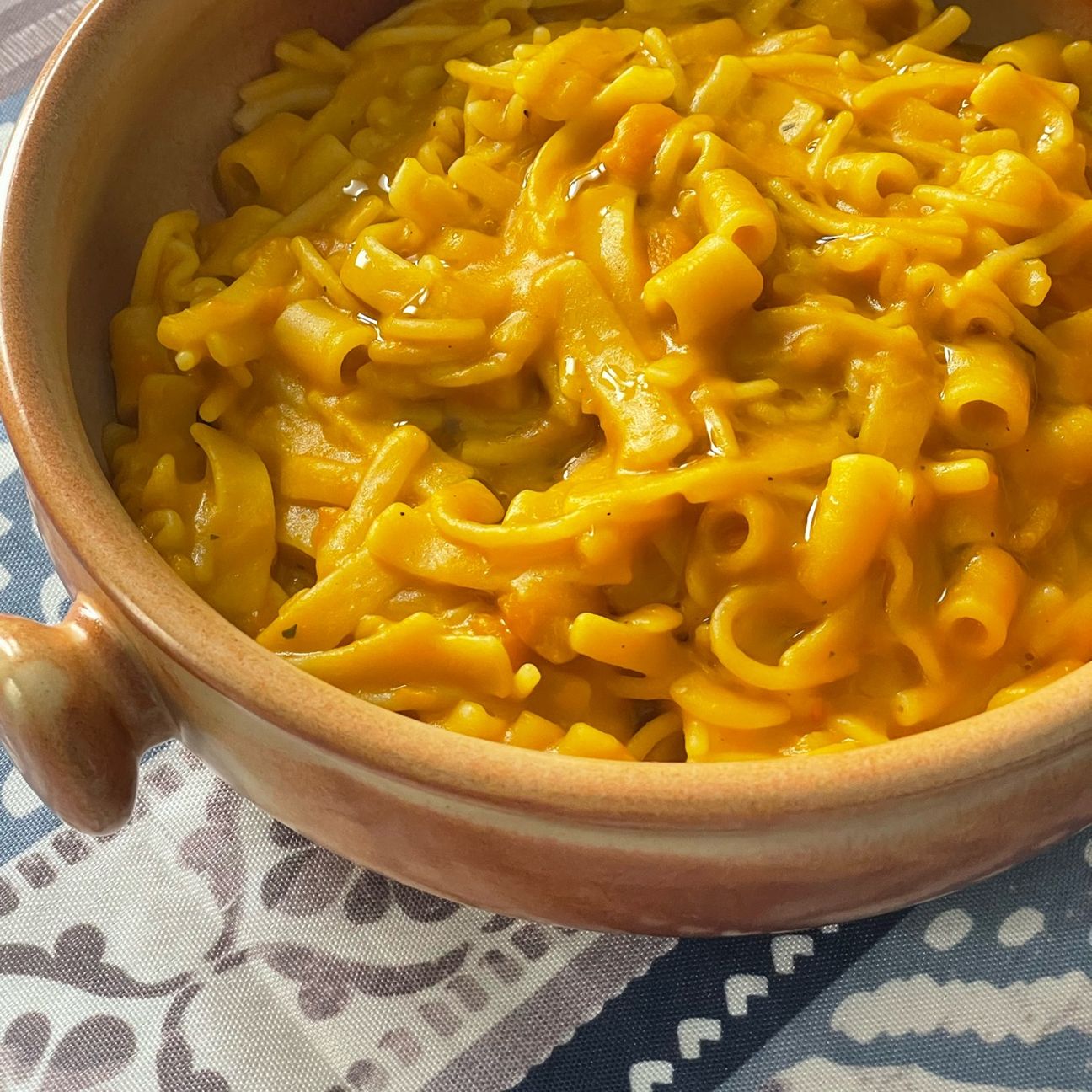 Pasta zucca e provola