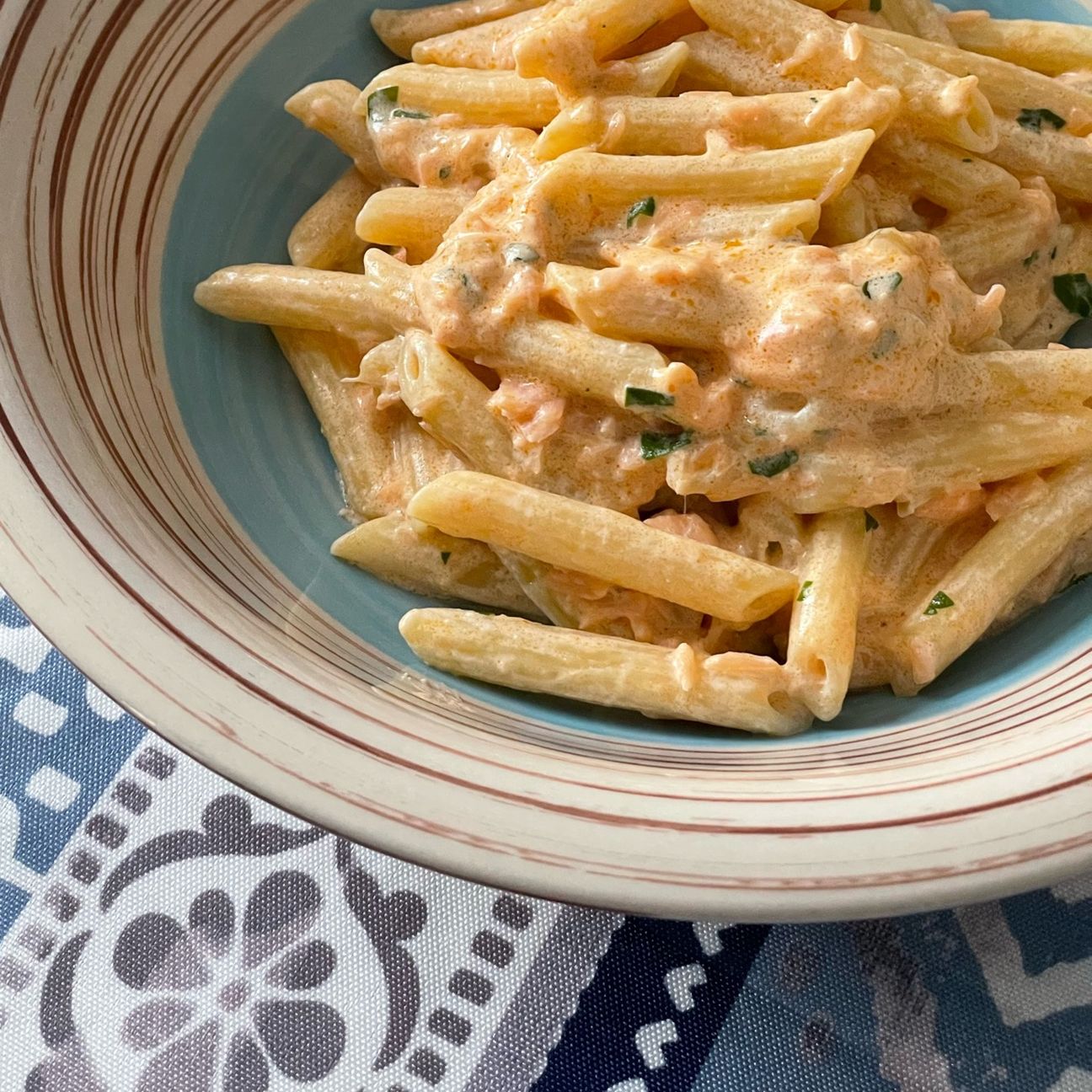 Pennette panna e salmone