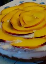 Ricetta Cheesecake pesche e amaretti