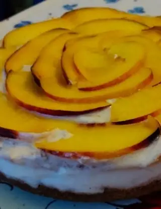 Ricetta Cheesecake pesche e amaretti di gabri.rivoli