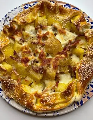 Ricetta Torta salata con patate, speck e scamorza di ilmiopiattoacolori