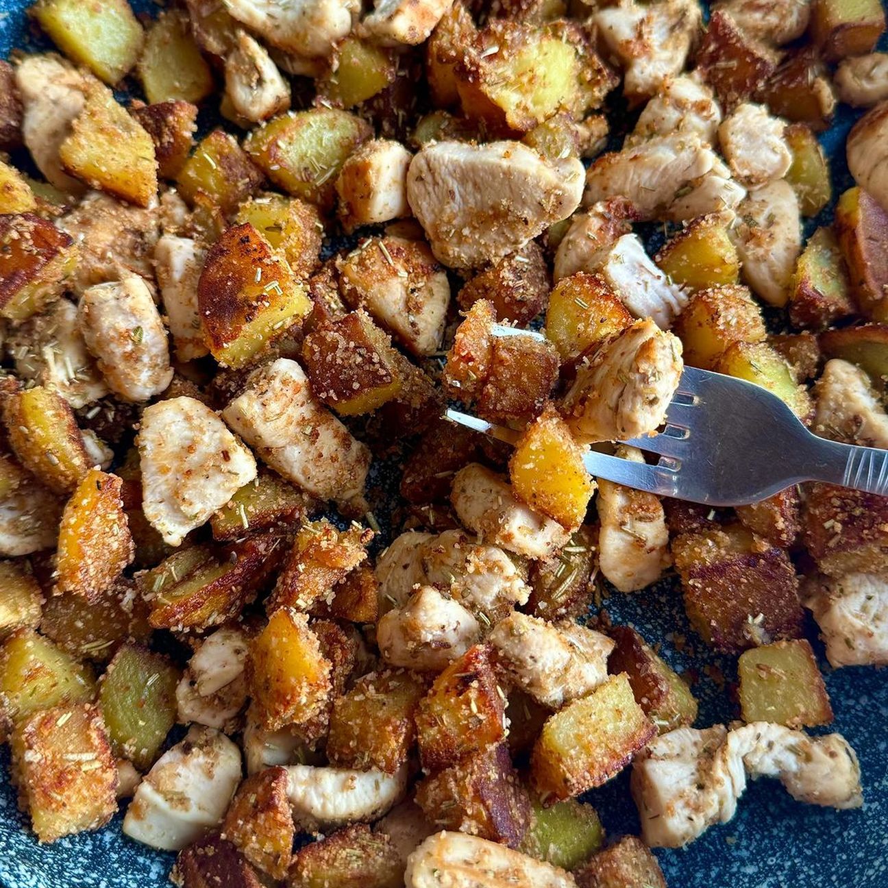 Pollo e patate sabbiose