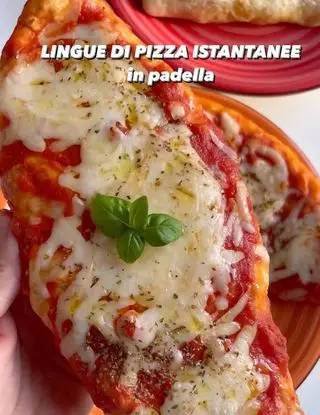 Ricetta Lingue di pizza cotte in padella di ilmiopiattoacolori