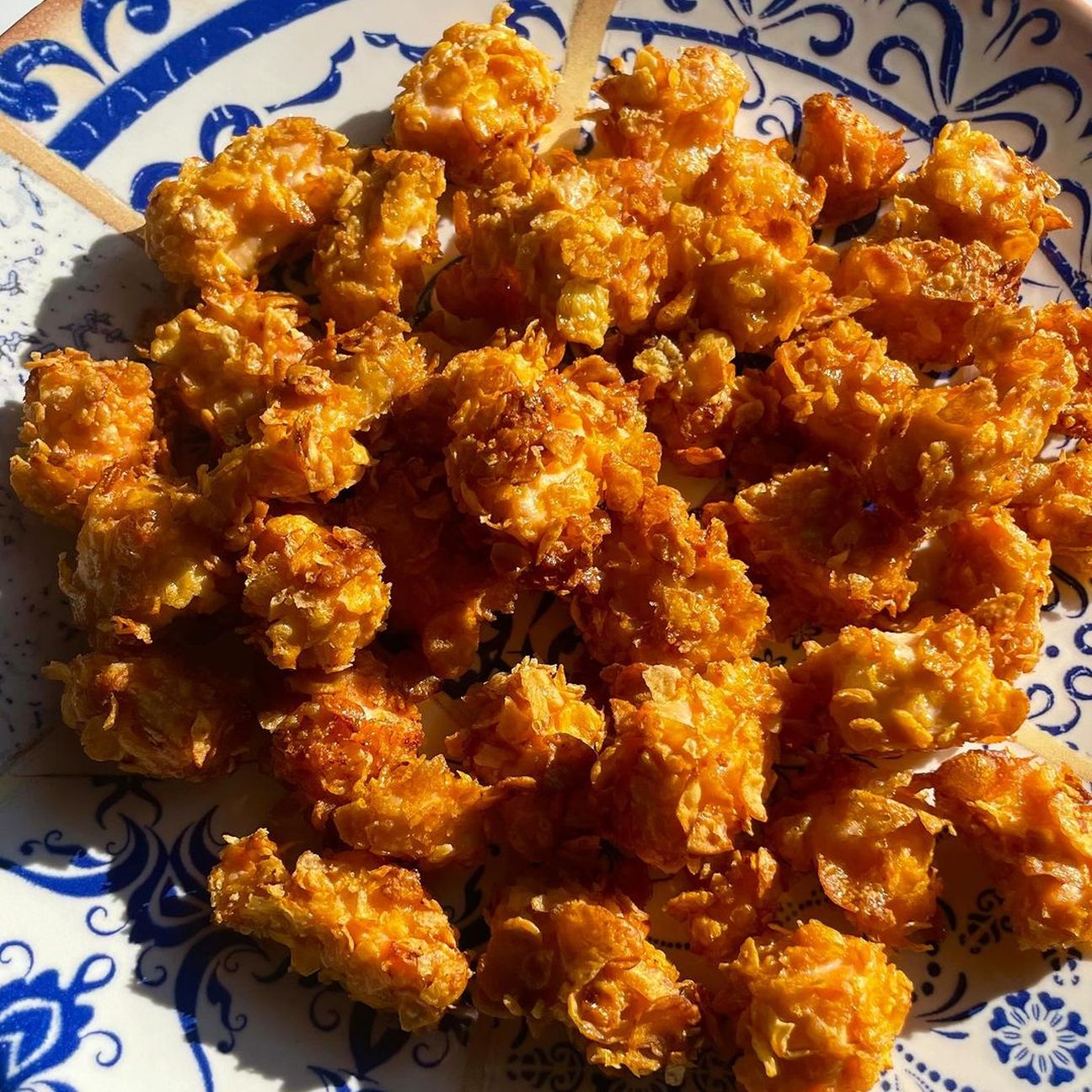 Pop corn di salmone al miele