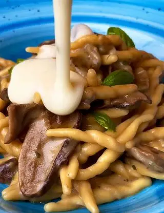 Ricetta Trofie cremose con patate, funghi e provola di ilmiopiattoacolori