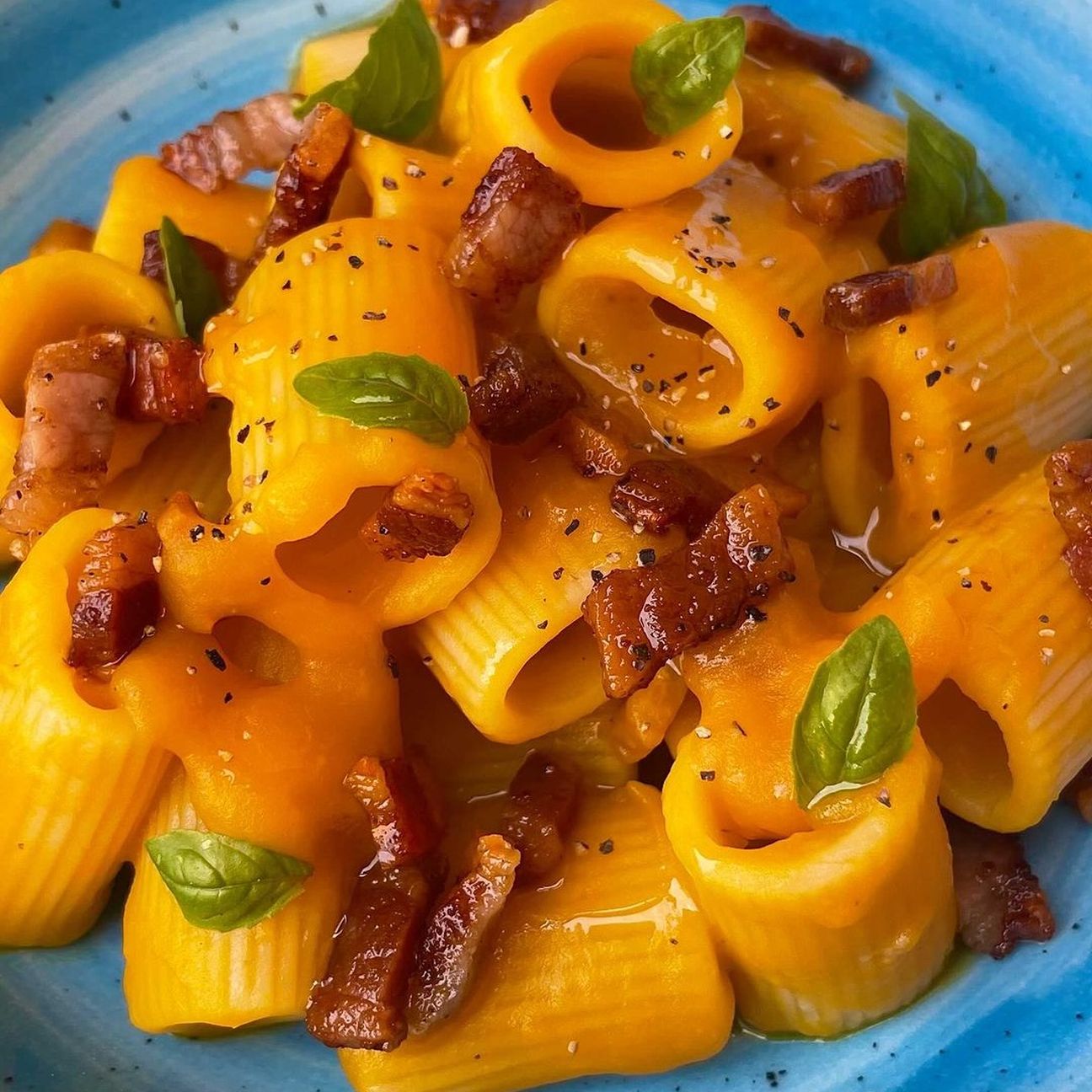Zucca, guanciale croccante e pecorino