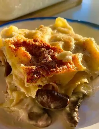 Ricetta Lasagna bianca con prosciutto, funghi e formaggio di ilmiopiattoacolori