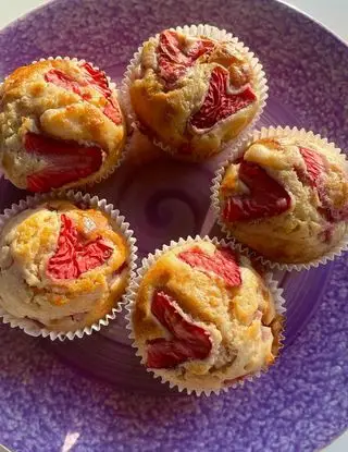 Ricetta Muffin alle fragole di ilmiopiattoacolori