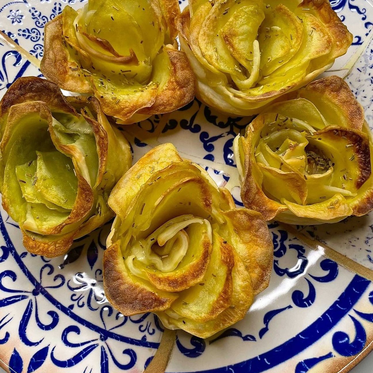 Rose di patate croccanti