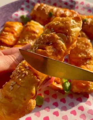 Ricetta Croccanti filoncini ripieni di pomodoro e mozzarella di ilmiopiattoacolori