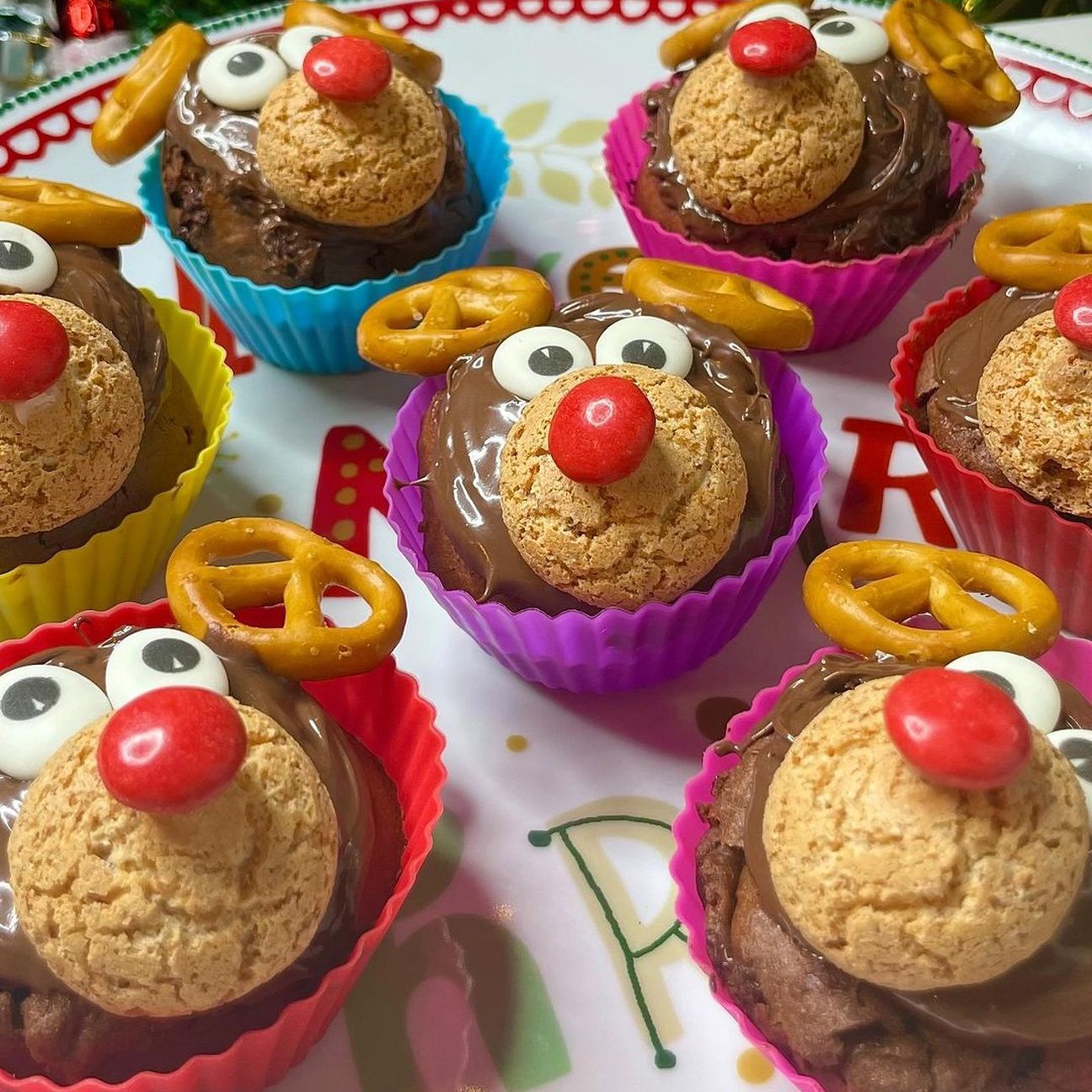 Muffin renna al doppio cioccolato