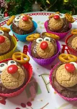 Ricetta Muffin renna al doppio cioccolato