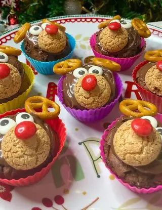 Ricetta Muffin renna al doppio cioccolato di ilmiopiattoacolori