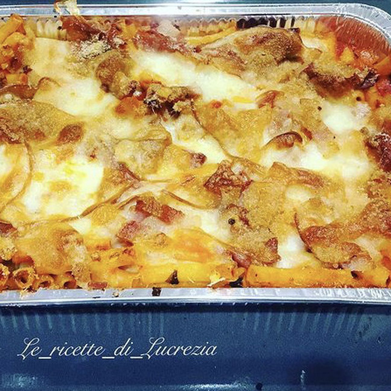 Pasta al forno con guanciale