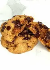 Ricetta Cookies al cioccolato e burro d’arachidi