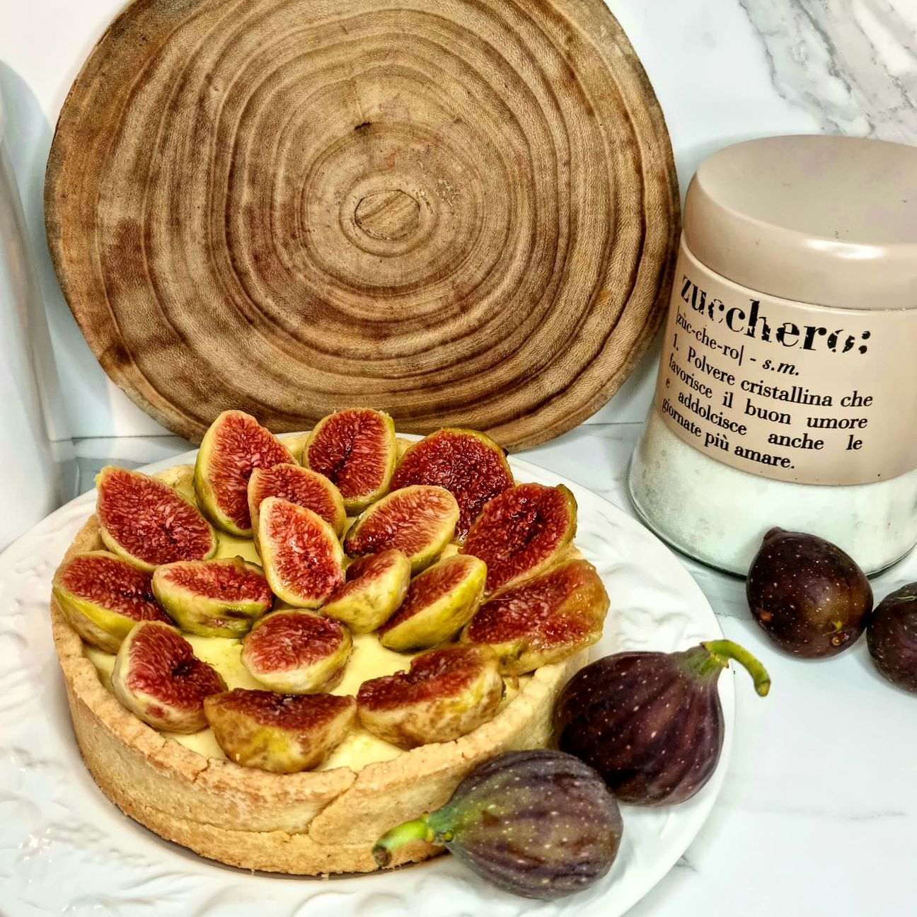 Crostata ai fichi e crema al mascarpone