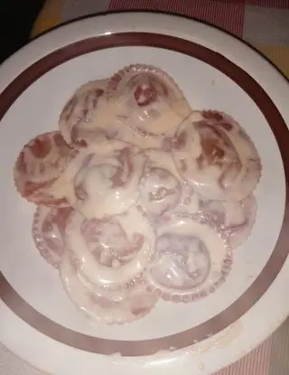 Ricetta Ravioli ingredienti ho rosolato la bresaola poi o messo il gorgonzola e il radic di lindaelenasposato