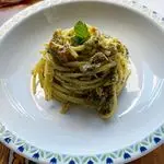 Ricetta Linguine con crema di zucchine, menta e pancetta croccante