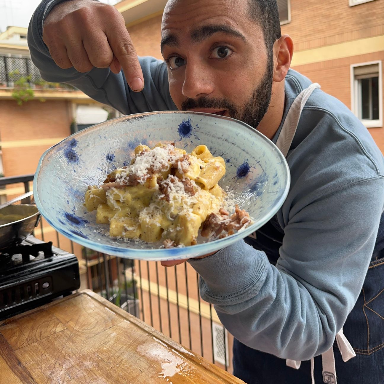 Carbonara di tonno rosso