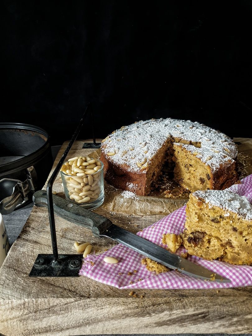 Torta di ricotta con uvetta pinoli e l'ingrediente segreto 🍎