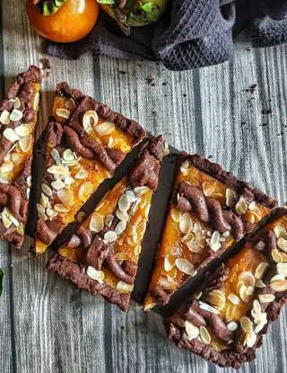 Ricetta Crostata Cacao e Cachi di Bina