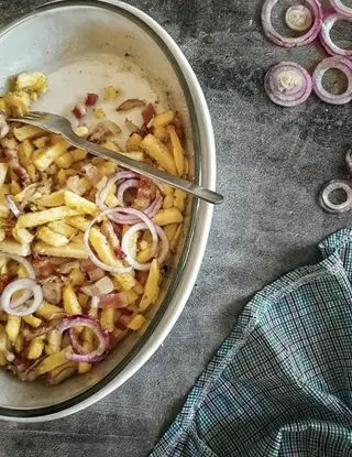 Ricetta Patate al forno con pancetta e cipolla di Bina