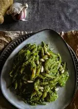 Ricetta Trofie al pesto genovese con patate e prescinseua