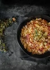 Ricetta Pasta fagioli e speck cremosa