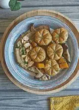 Ricetta Gnocchi di patate dolci con crema di porcini e zucca