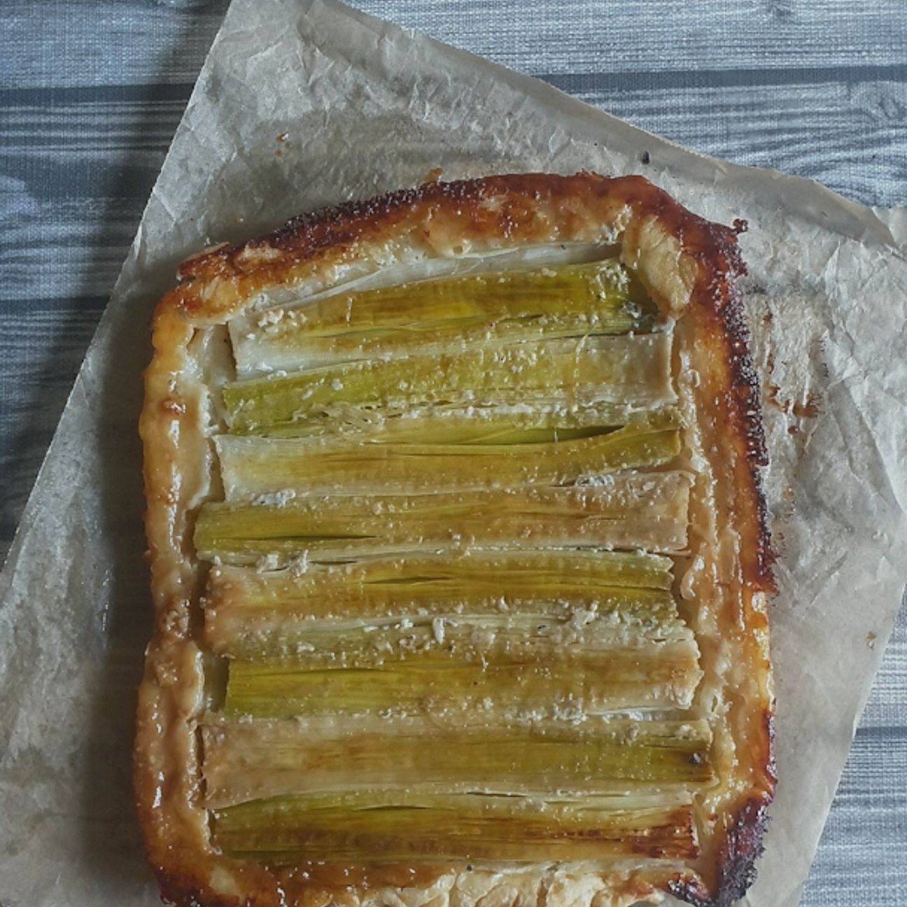 Tarte tatin di porri e gorgonzola