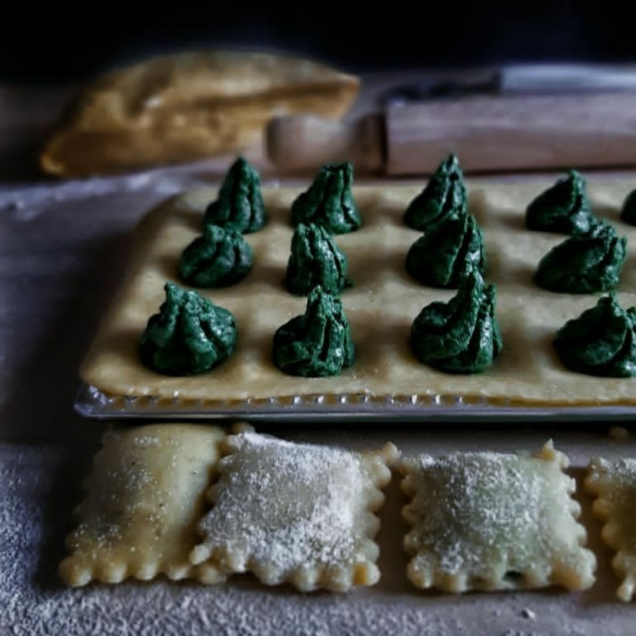 Ravioli genovesi ripieni di prebyggiun