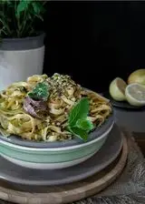 Ricetta Fettuccine al limone e pistacchi