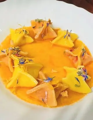 Ricetta Fagottini di pasta con bisque di gamberi di florafrolla