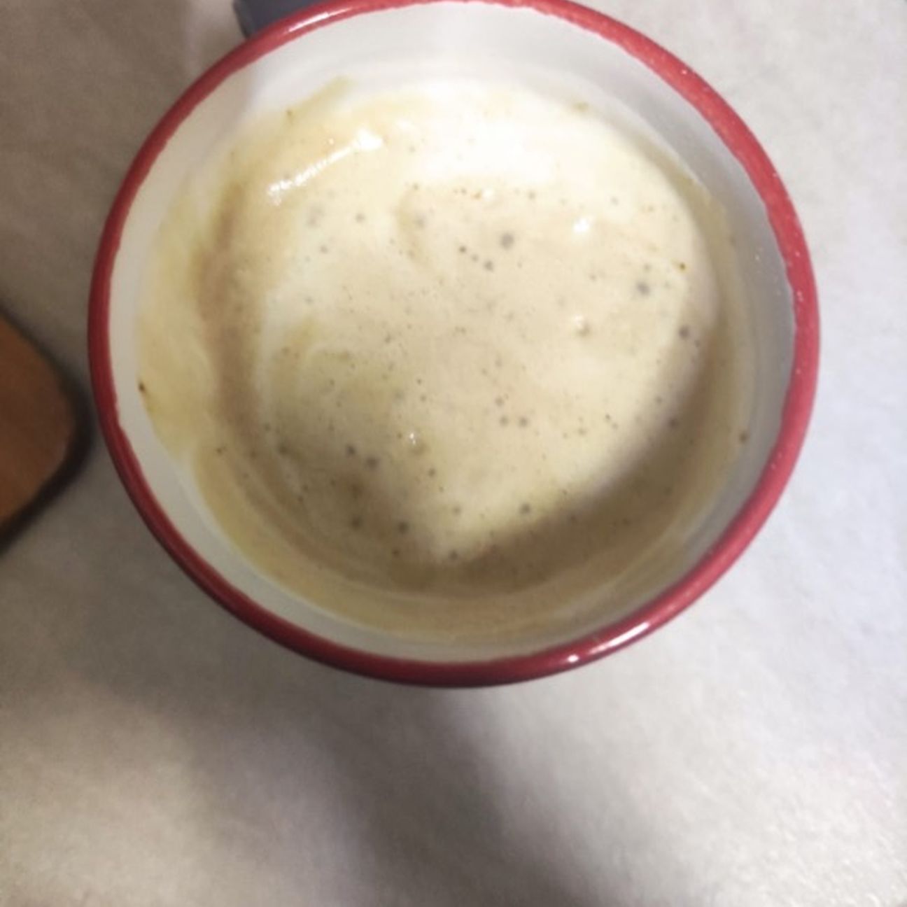 Cappuccino in tazza fatto in casa