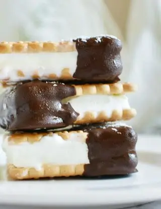 Ricetta BISCOTTI GELATO COCCO E CIOCCOLATO di mabka_senza_lattosio