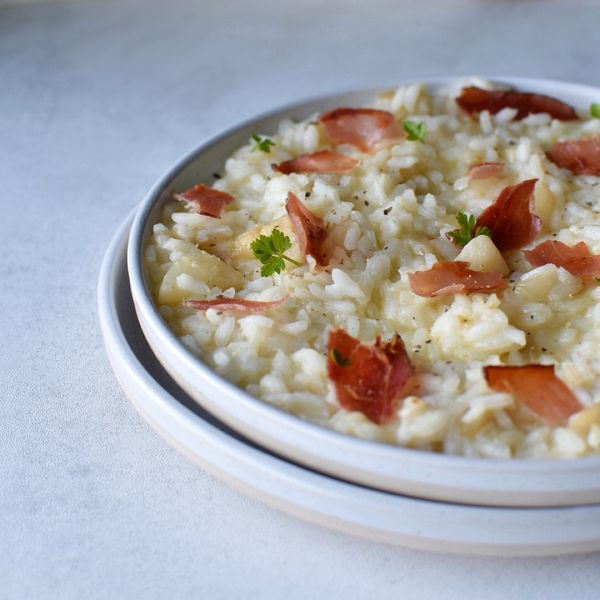 Risotto Pere E Provolone Al Ta Cucina Mabka Senza Lattosio