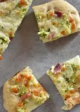 Ricetta Pizza zucchine, pancetta e mozzarella senza lattosio